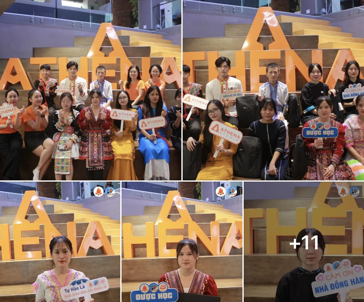 Athena team at Được Học event